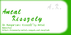 antal kisszely business card